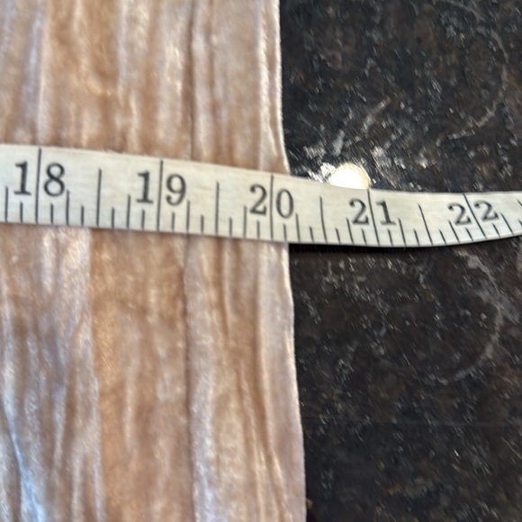 Anthropologie Floreat Champagne Crinkled Velvet Tunic Shift Dress Size XS - Picture 12 of 15